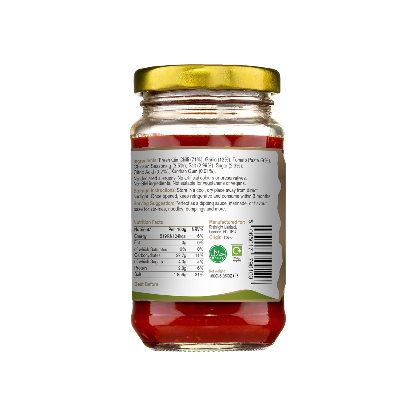 Garlic Blend Qin Chilli Paste