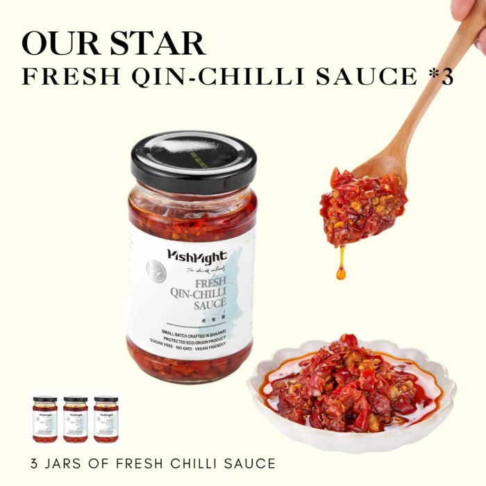 Fresh Qin-Chilli Sauce 3 Jars Set